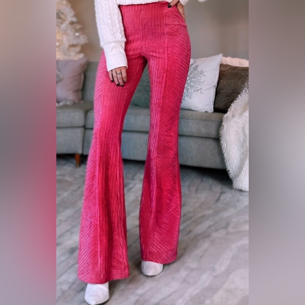 Free People Velvet Flare Pants